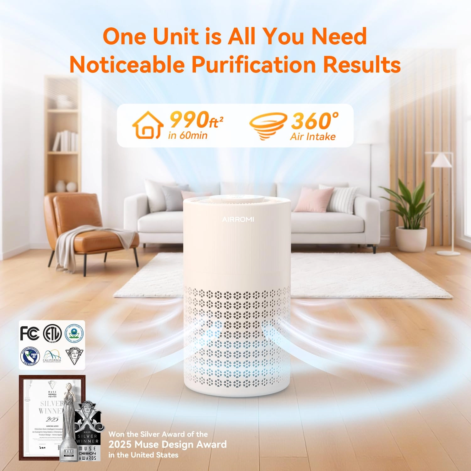 A2001 - Beige HEPA 3in1 Filter