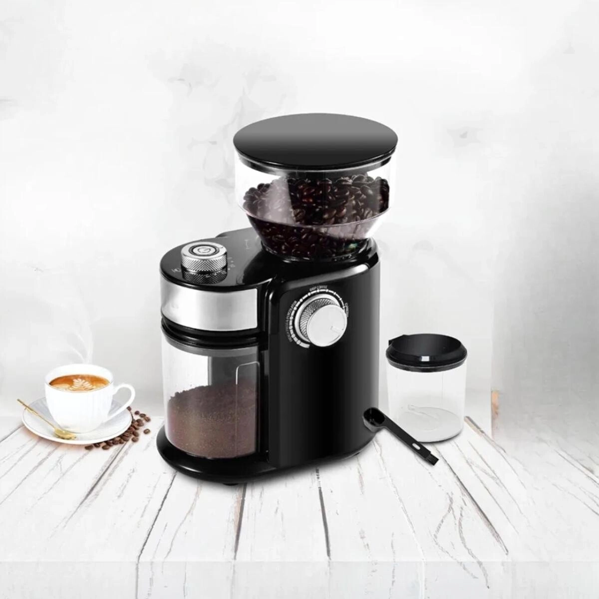 Digital Coffee Grinder - 31 Grind Settings Conical Burr 200W