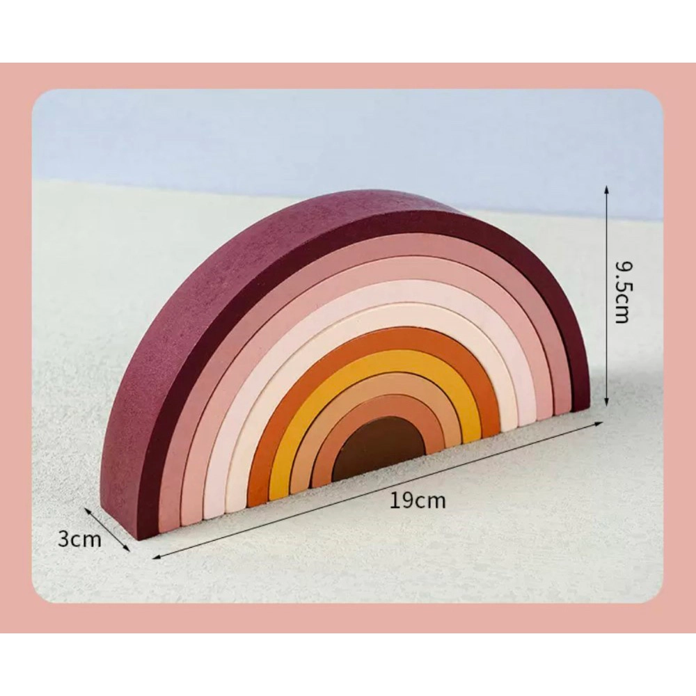Mini Rainbow Stacker - Suitable for 12 months and above 10 piece(s)