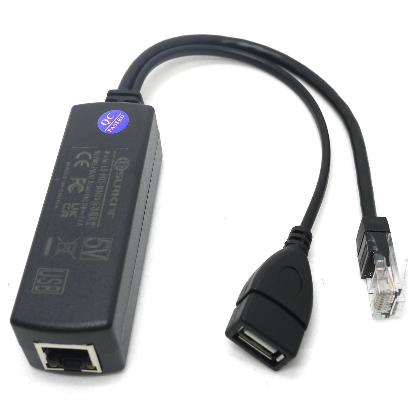Active PoE Splitter - 48V to 5V 802.3af