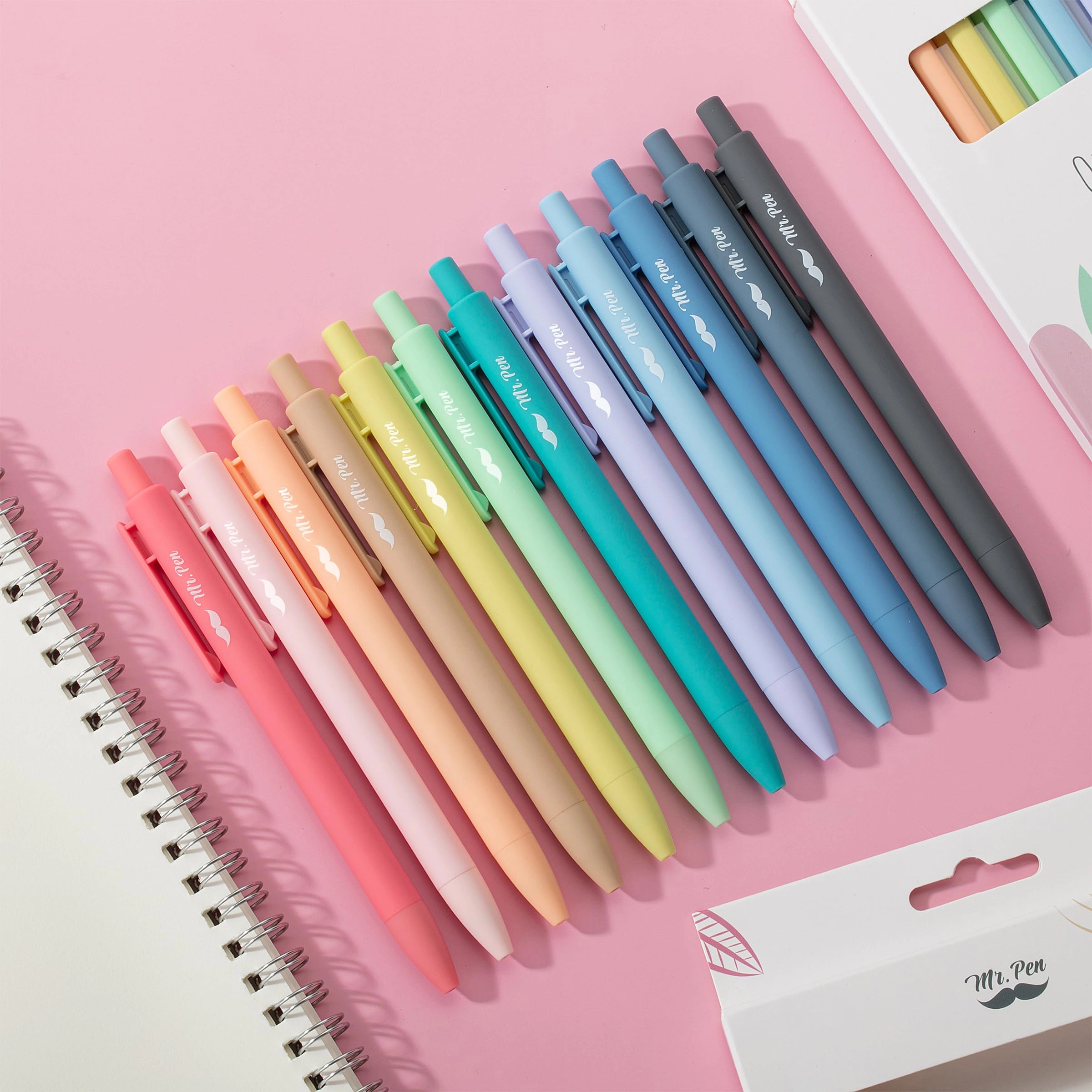 Retractable Gel Pens - 12 Pack 0.7mm