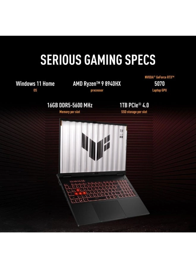TUF Gaming A16 FA608PP - 16'' Ryzen 9-8940HX 16GB 1000 GB SSD