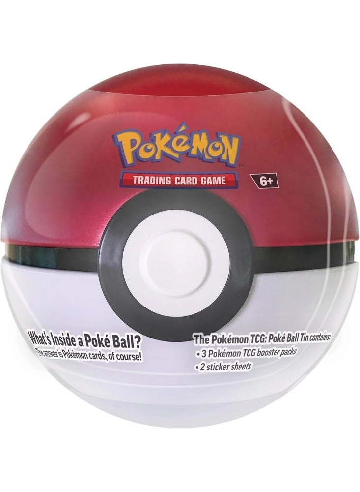 Pokémon Poké Ball Tin - 1 Random Ball 3 Booster Packs Coin