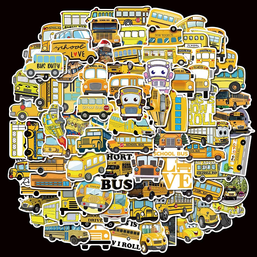School Bus Sticker Book 100 pcs