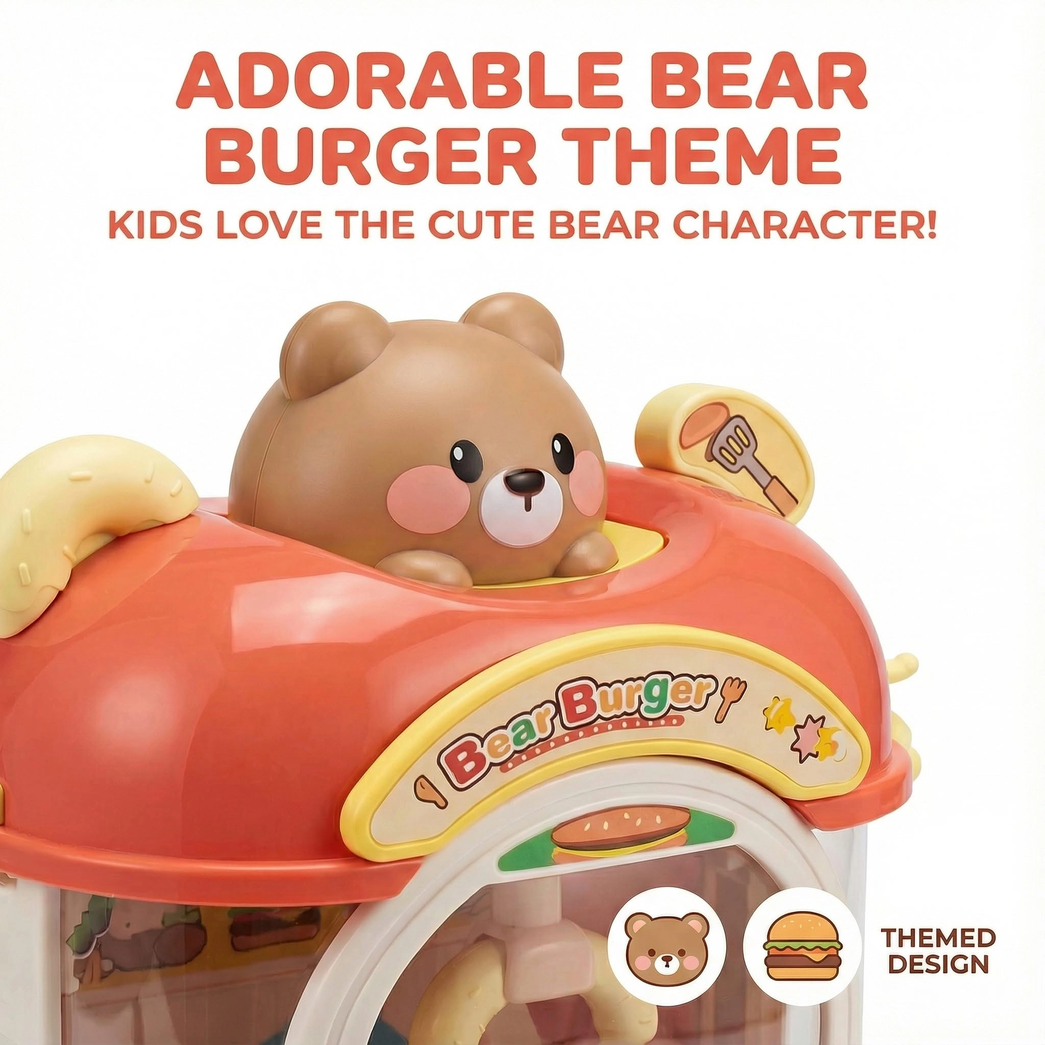 joyfox Claw Machine Burger Bear - 5 years+