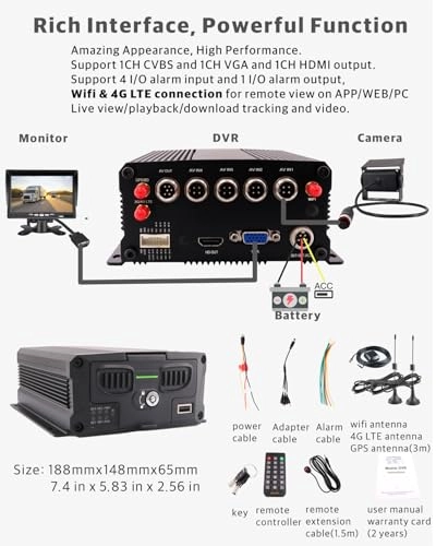 MDVR - Night vision Wired 2.0 X 1.0 megapixels