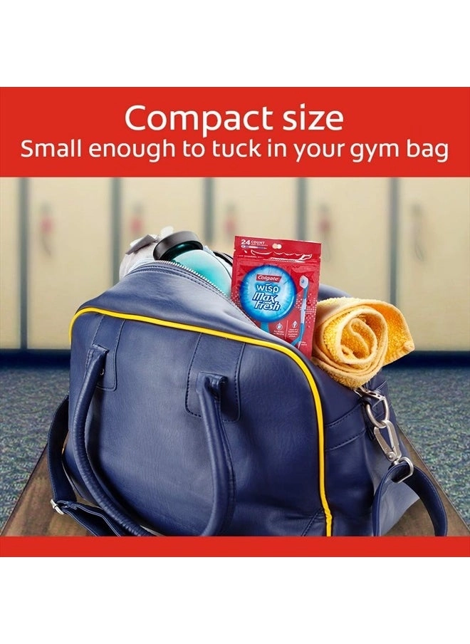 Wisp Disposable Mini Toothbrush - Cool Mint 24 Count