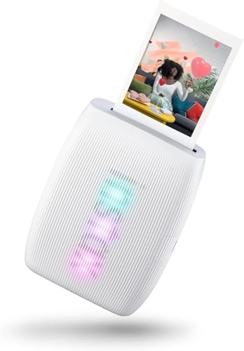 Instax Mini Link 3 - Smartphone Printer + Protective Case + INSTAX MINI Instant Film - 20 Sheets + Hanging Photo Frames + Microfiber Cleaning Cloth