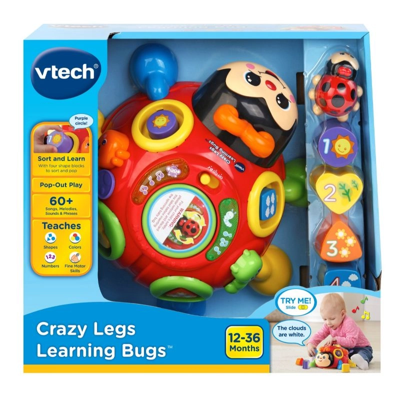 Crazy Legs Learning Bug - Pull Along Shape Sorter