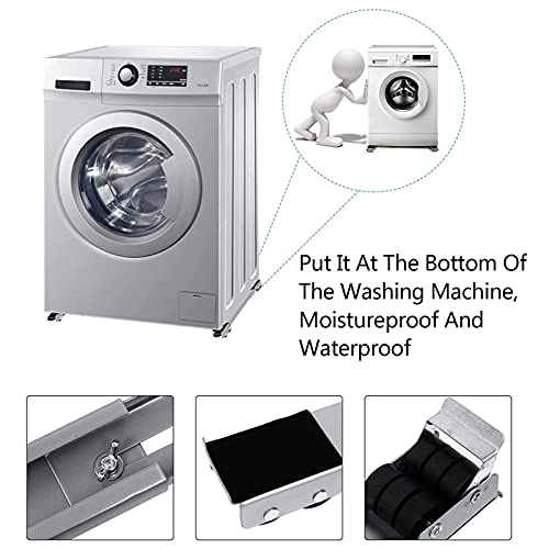 Washing Machine Sliding Base - 24 Swivel Wheels Adjustable 45-70cm