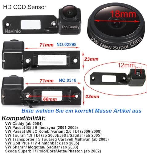 Backup Camera - universal RCA connector 1280*720 pixels