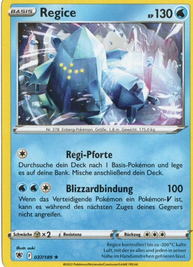 MZTCG Pokemon Regice ASR 037 - Astral Shine - German
