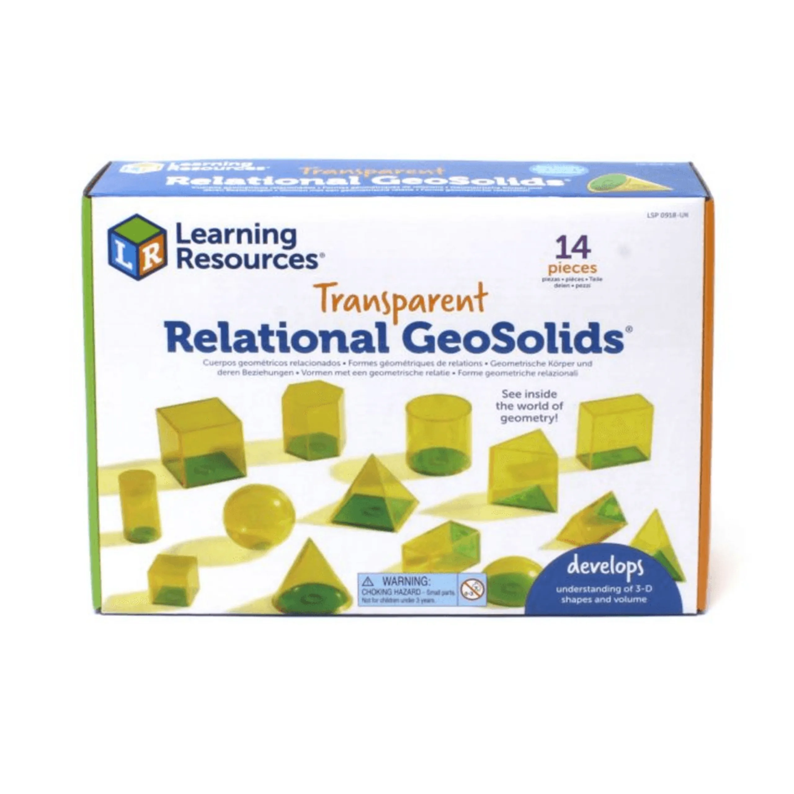 Learning Resources View Through Large Geometric Set - Suitable for 8 years & above 14 pieces