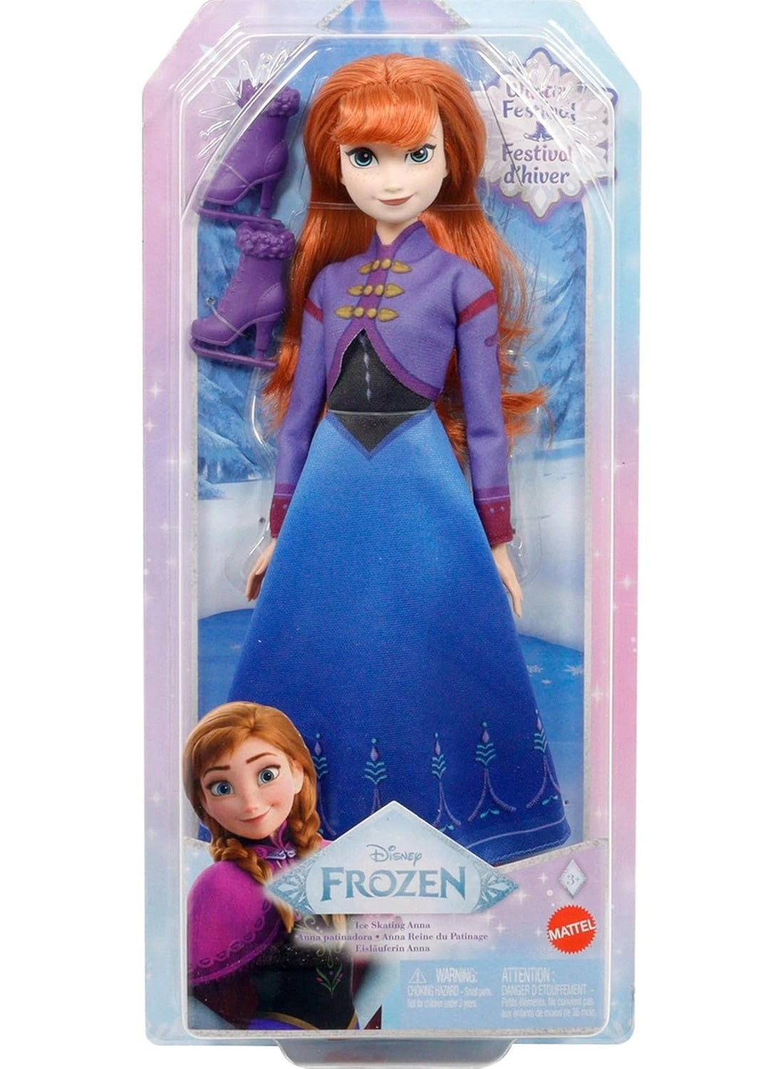 Anna Fashion Doll - Ice Skating Poseable Ages 3+