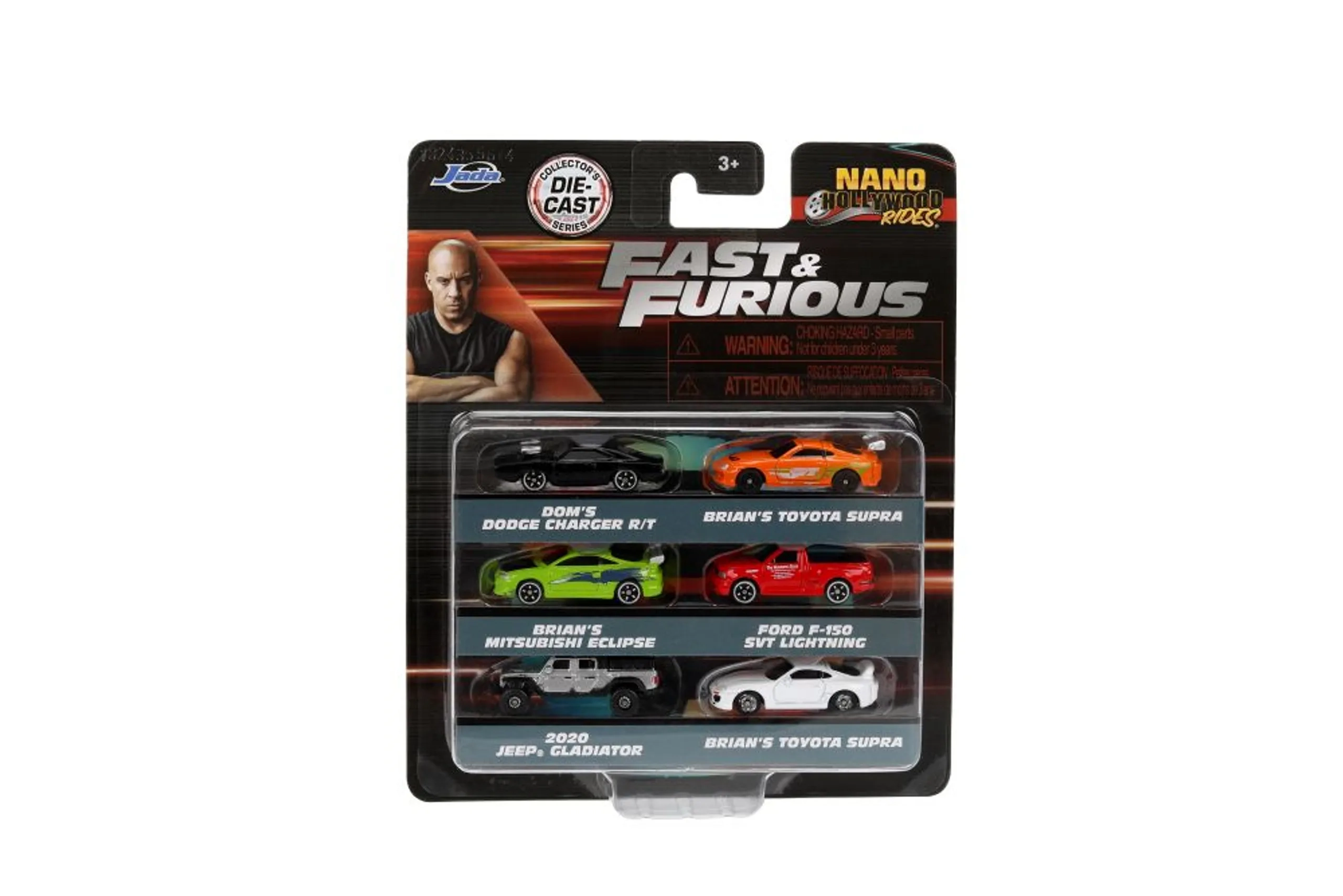 Fast & Furious Nano - 4 cm 6 Pcs