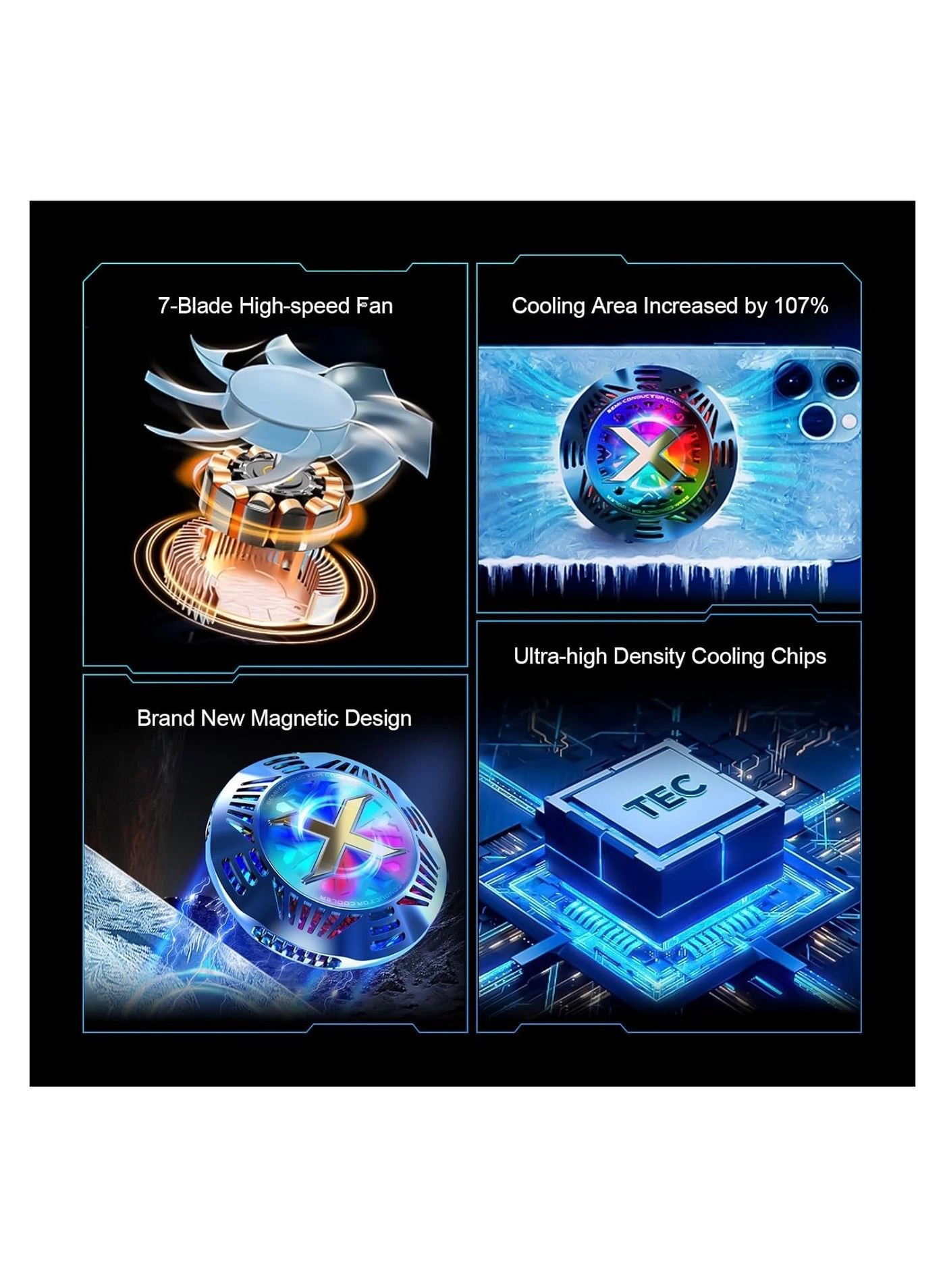 Phone Cooler - Semiconductor Cooling Compatible with MagSafe