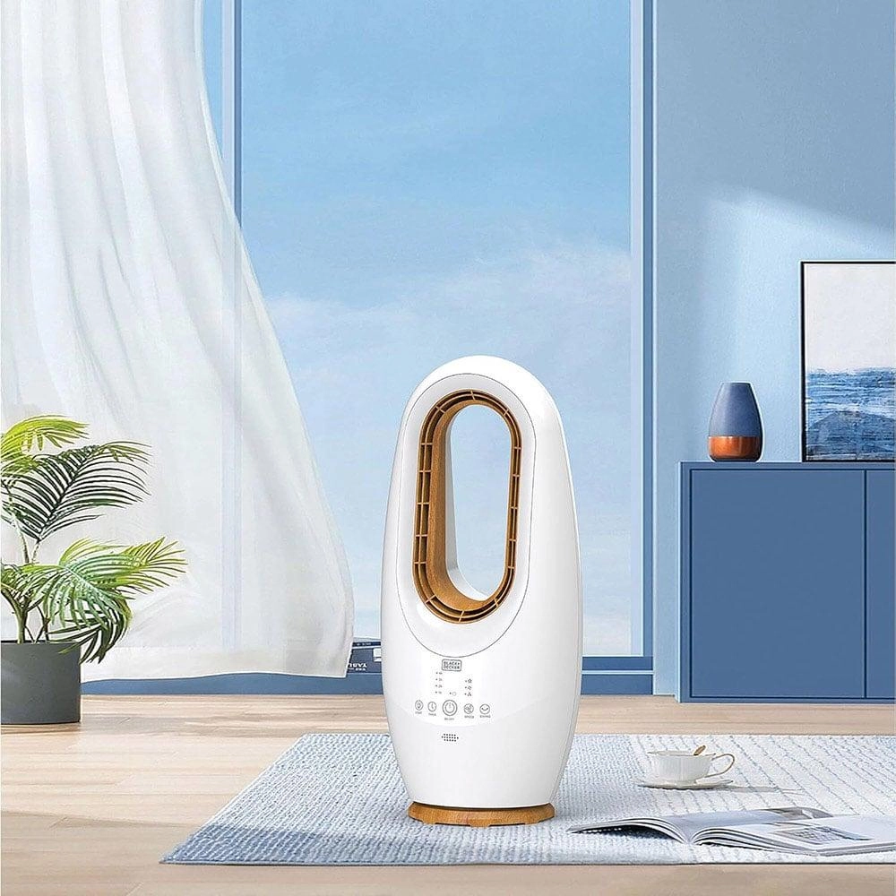 2-In-1 Bladeless Fan & LED Lamp - 58cm