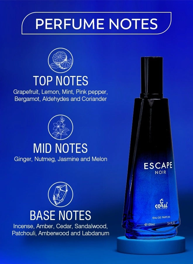 Escape Noir Eau de Parfum 100ml Pack