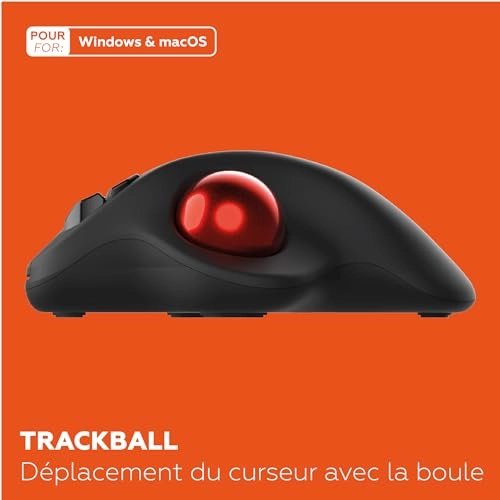 Trackball Pro - Wireless Trackball Mouse USB and USB-C 200, 400, 800, 1200 and 1600 DPI