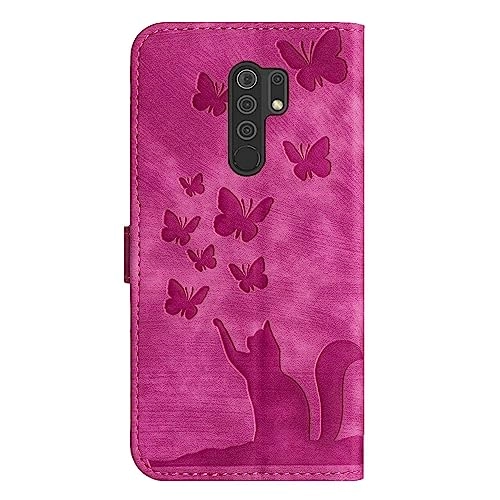 Cute Cat Case Flip Cover for Xiaomi Redmi 9