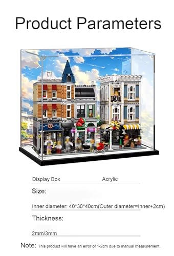Acrylic display case - 40 x 30 x 40 cm 2MM (with Mirror)