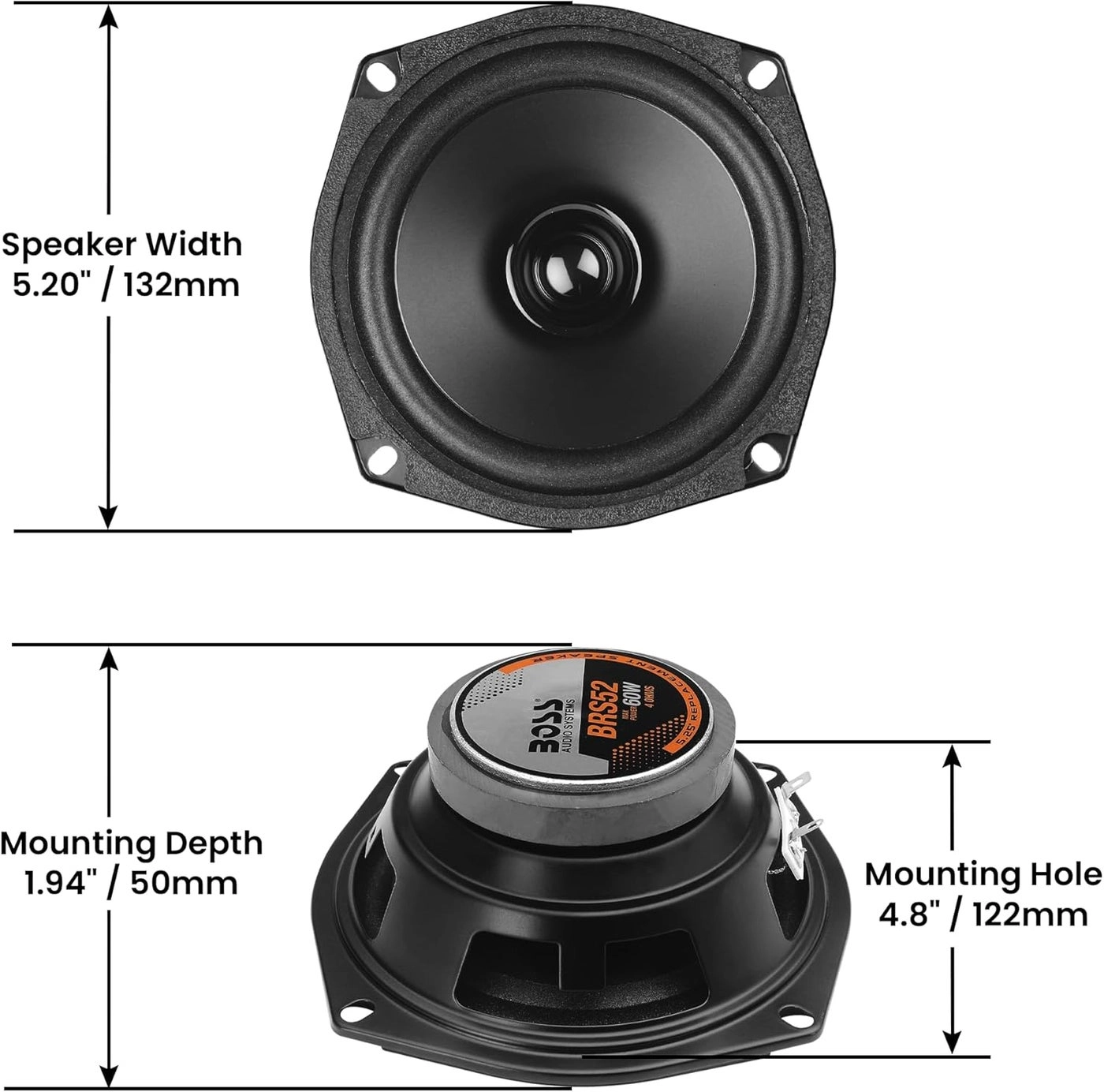BRS52 - 5.25 in full-range