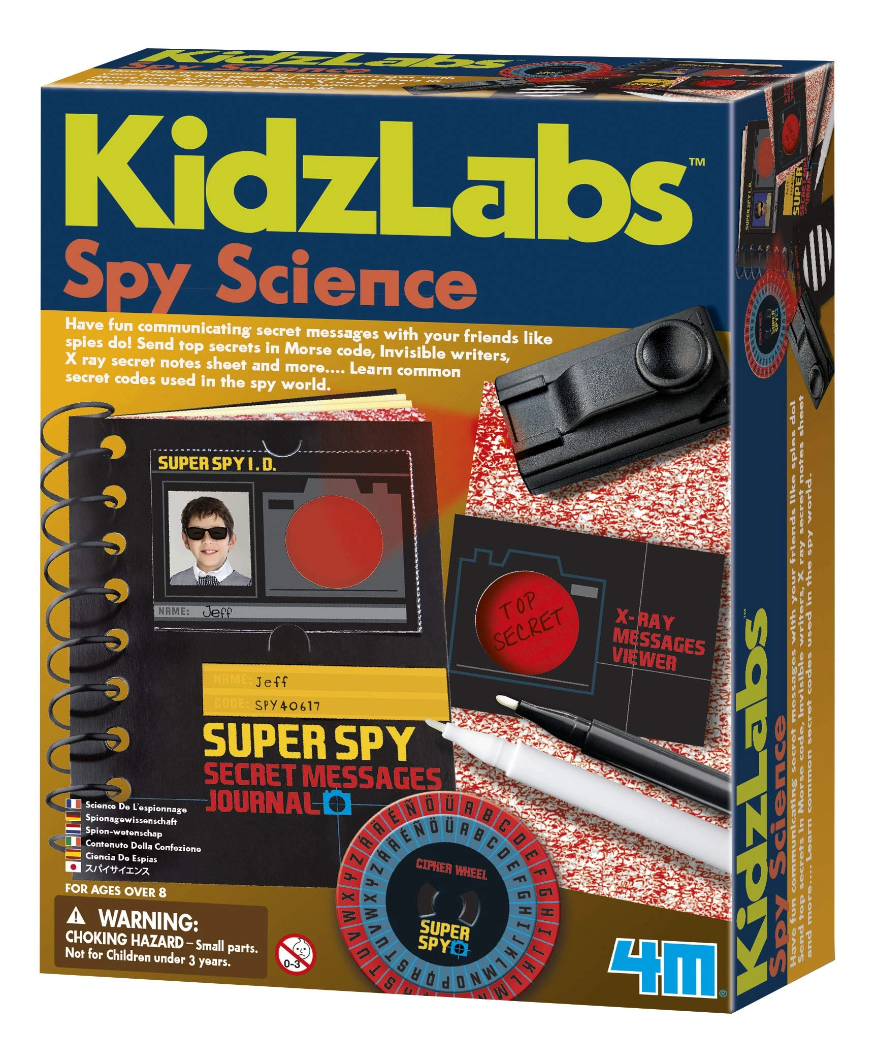 4M Spy Science Secret Messages Kit - 8 years+