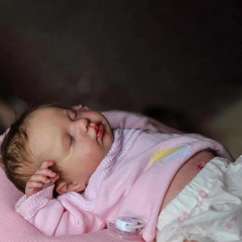 LOULOU Reborn Baby Doll - 20 Inch Soft Cloth Body & Vinyl Limbs Sleeping Ages 3+