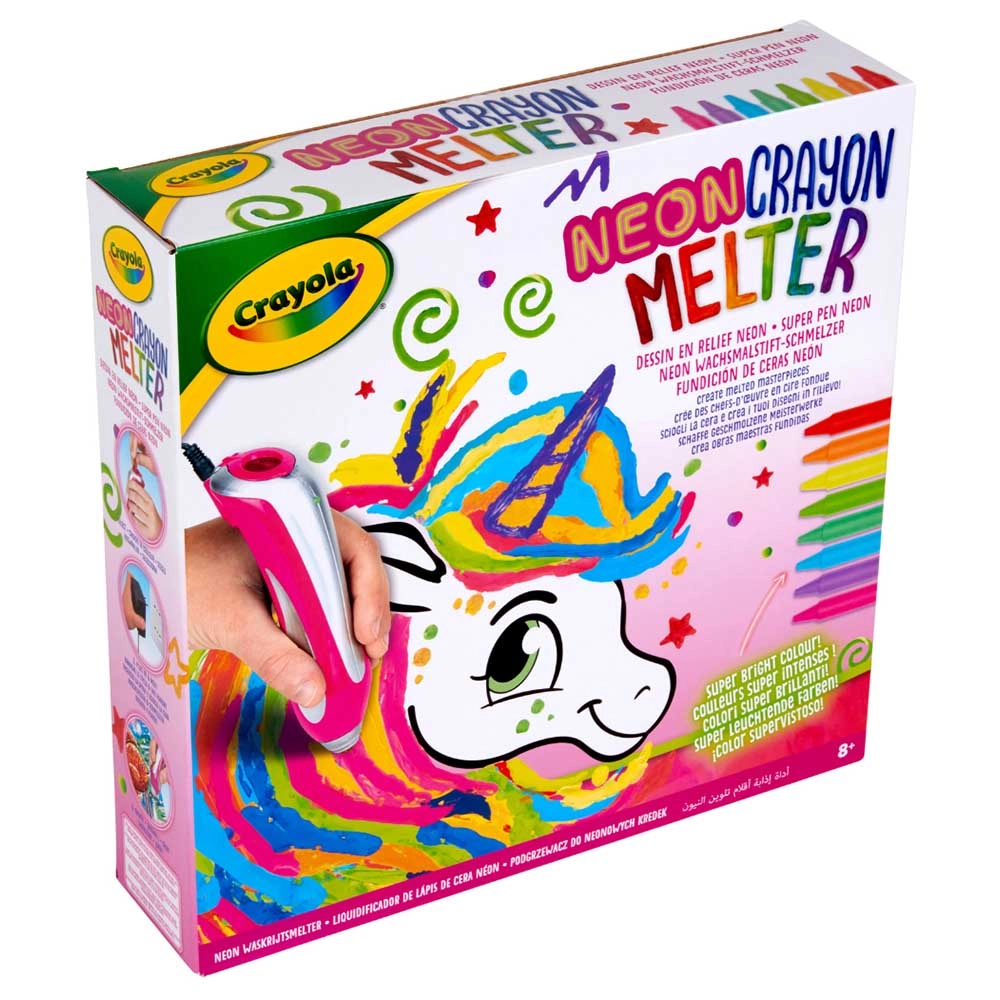 Unicorn Style Neon Crayon Melter