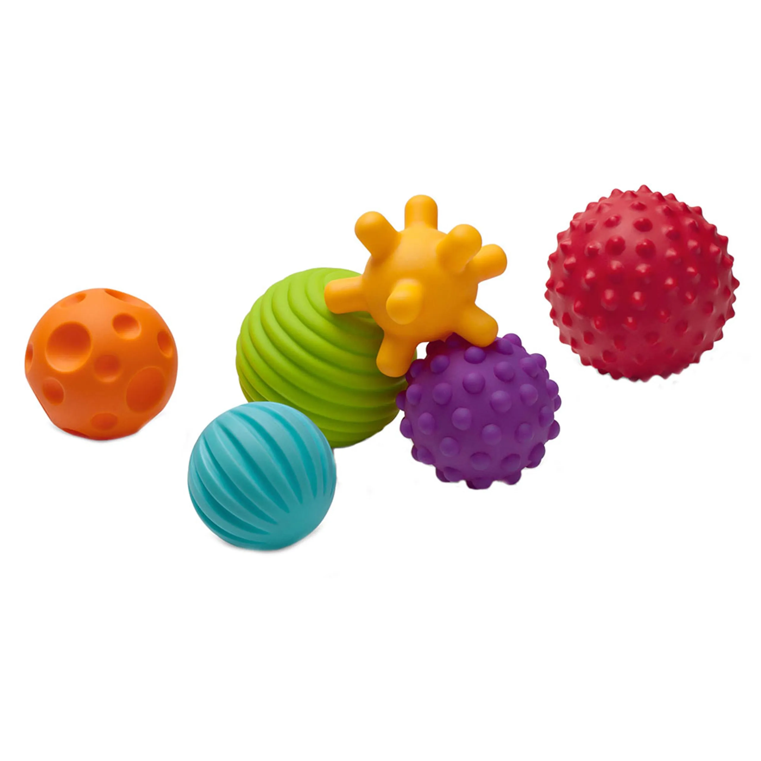 Infantino Textured Muliti-Ball Set - Suitable for 6 months and above 6-piece