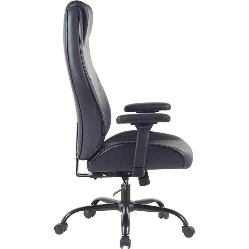 Executive Chair - Black PU Leather in Plastic Frame