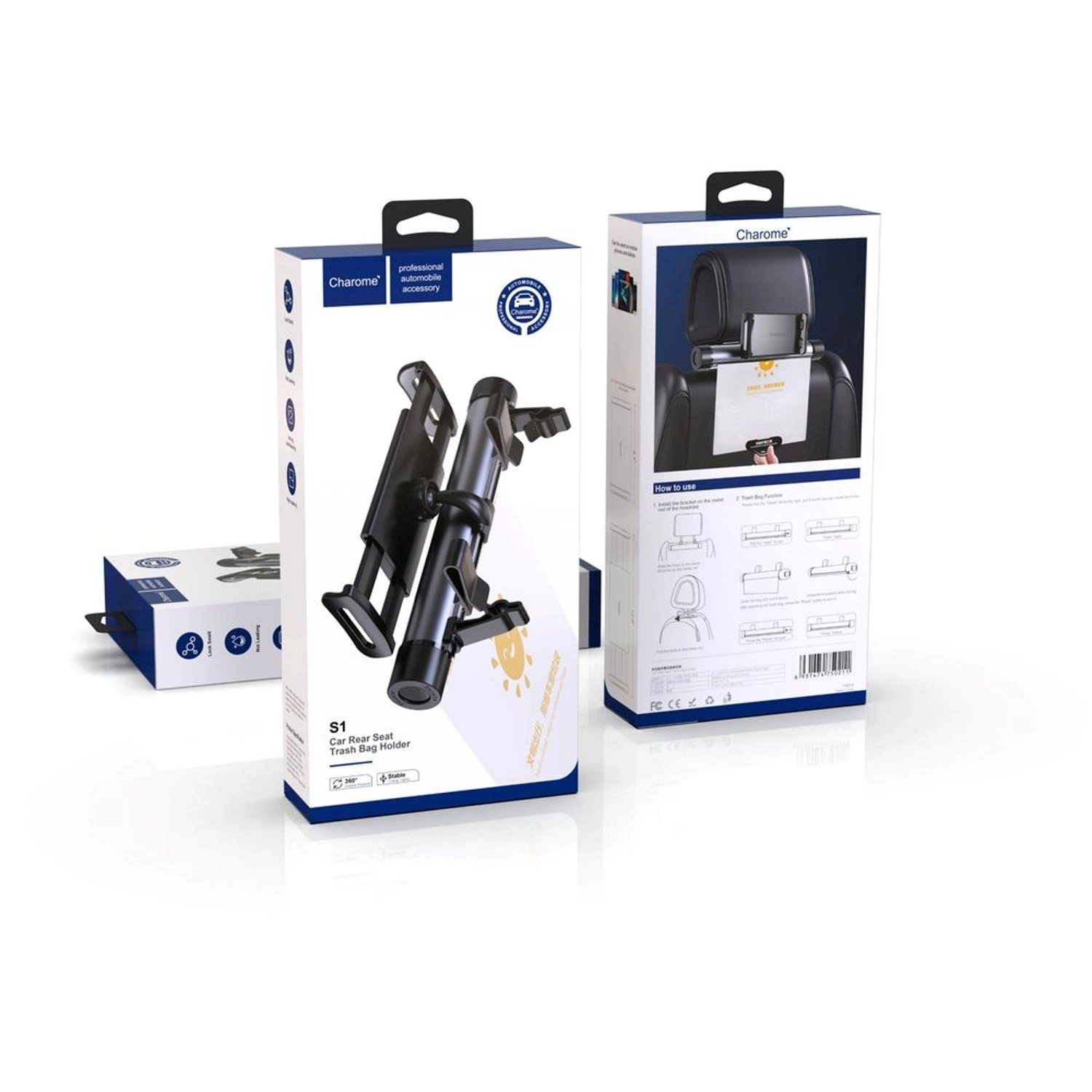 S1 Backseat Holder - Black For Mobile