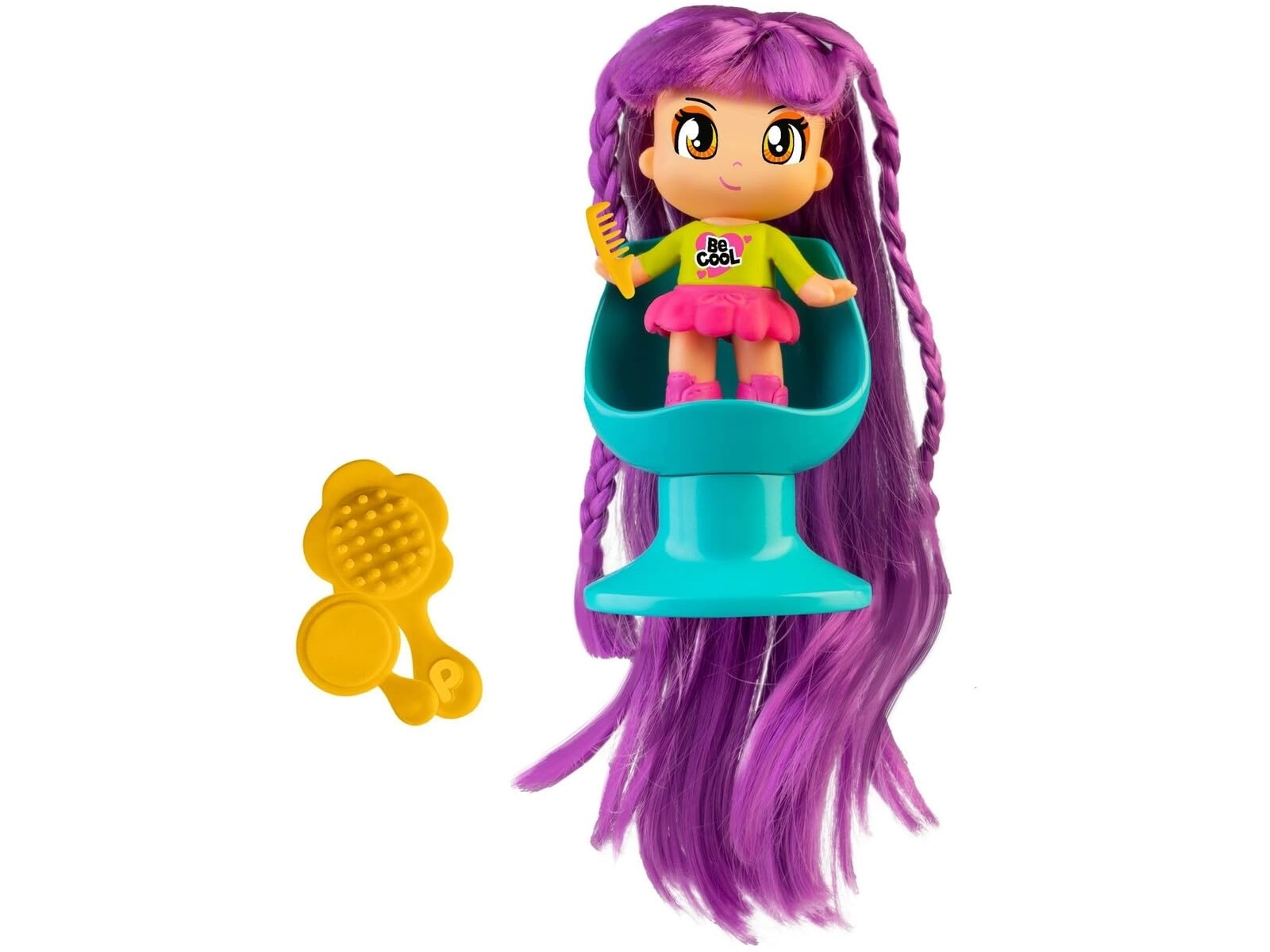 Famosa Pinypon Super Hair - Purple Ages 3+