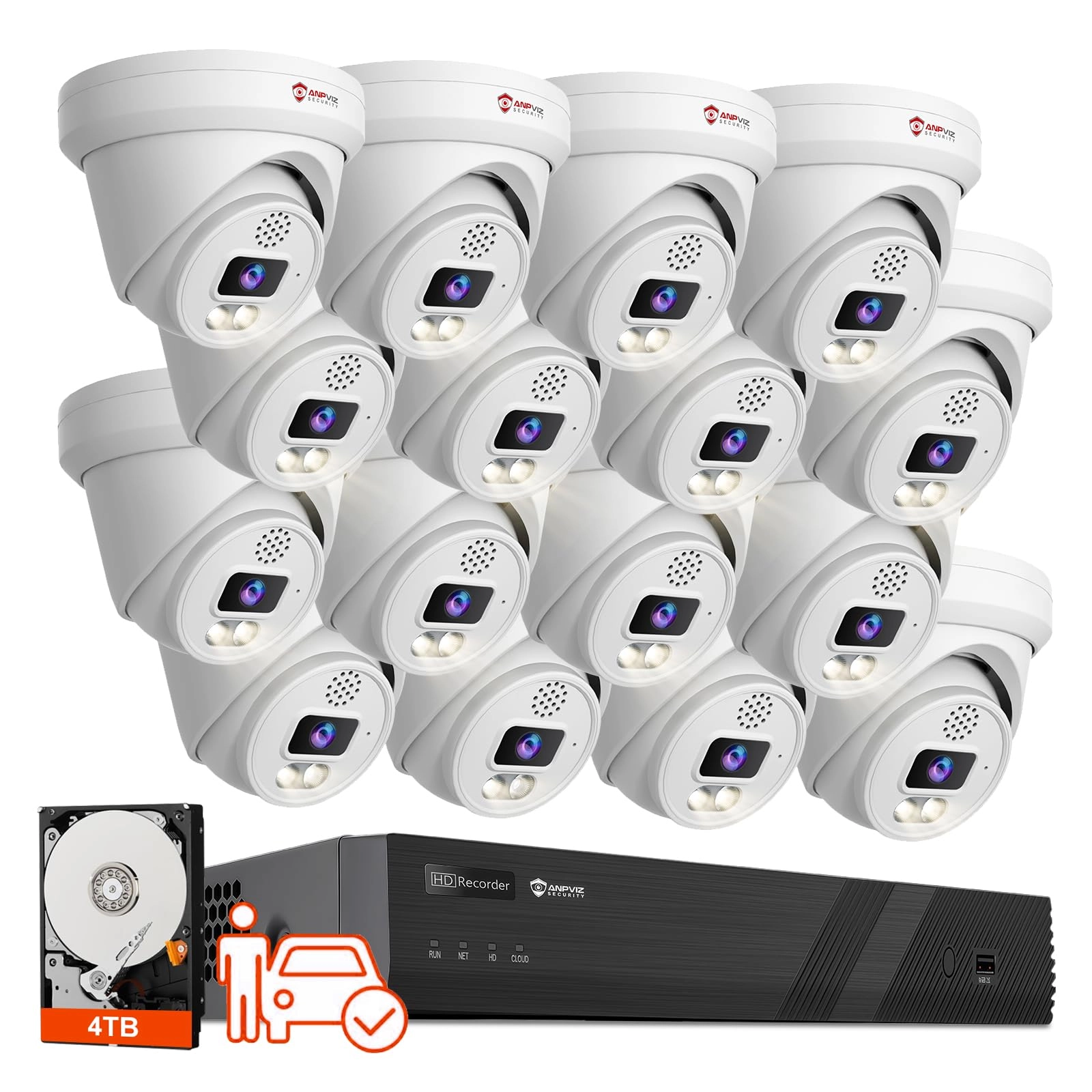 Anpviz IPK-3216P362W-16S - 16PCS 16CH 6MP