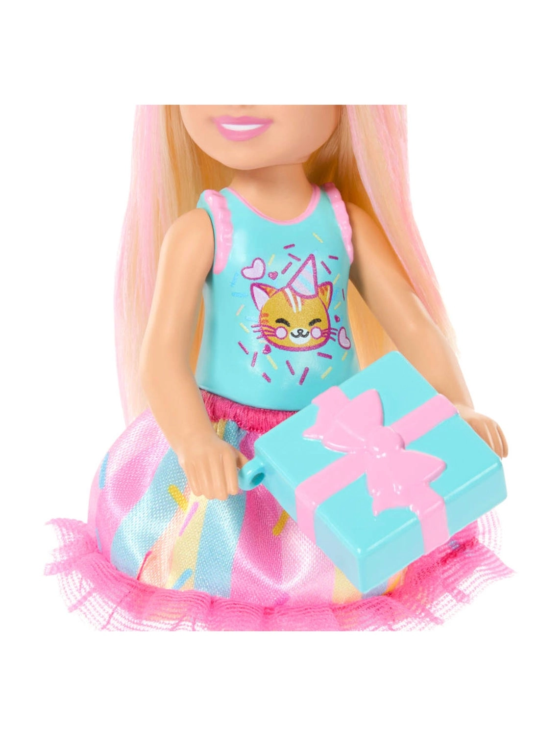 Chelsea small doll - 6-Inch Pink-Streaked Blonde Birthday-Themed Ages 3+