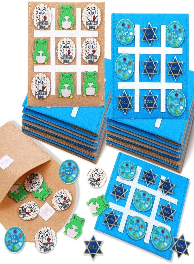 Rotatingpals Passover Tic Tac Toe - 12 Set Mini Board Game for Kids Adults
