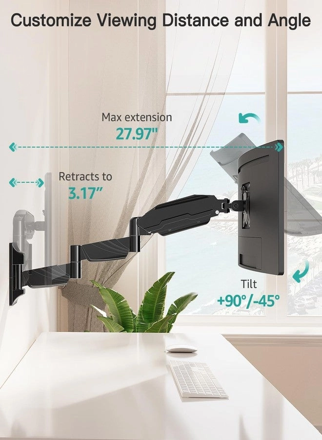 Single Monitor Wall Mount - Single 13 to 32 Inch 75x75 100x100