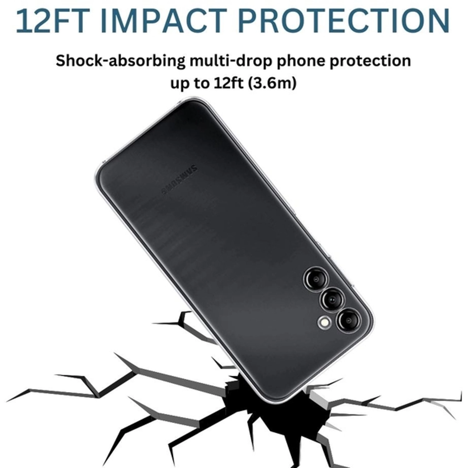 Case Clear With Screen Protector for Samsung Galaxy A53