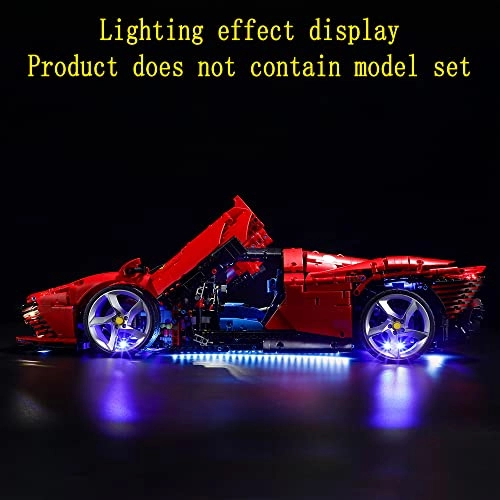 LED Light Kit for LEGO Ferrari Daytona SP3 42143 - Metal 4.5-5V