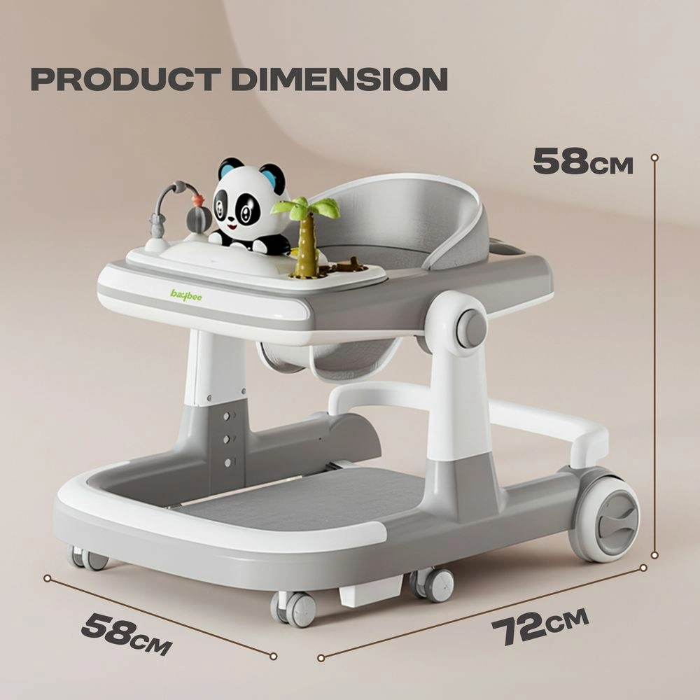 3-In-1 Baby Walker - Adjustable Height Foldable