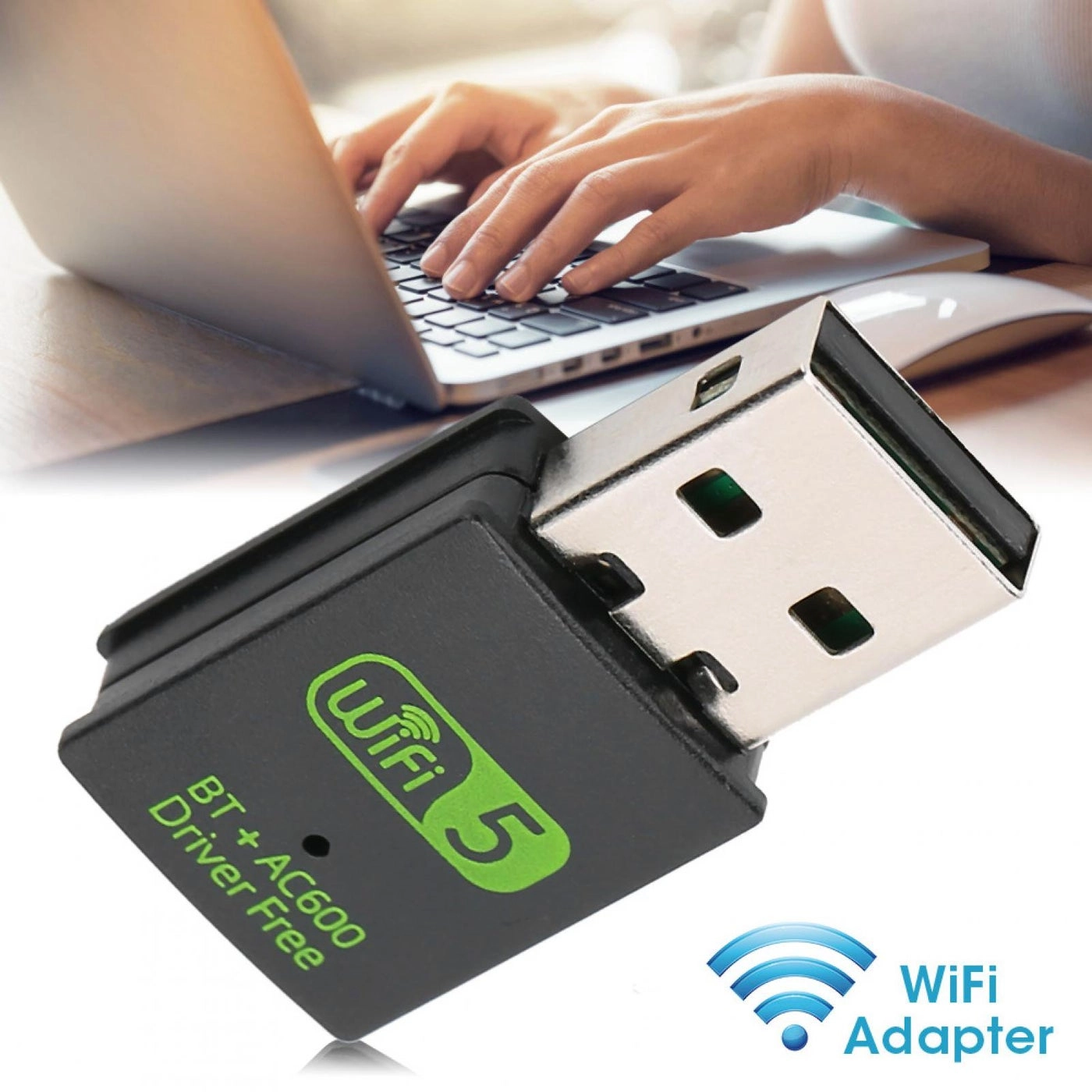 GLEVAR USB Wireless Internet Adapter - Dual Band 2.4G/5G USB Bluetooth