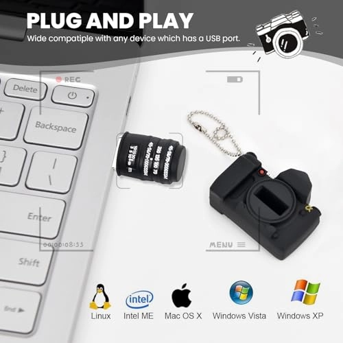 Novelty Cute Cartoon Flash Drive - USB 2.0 64GB