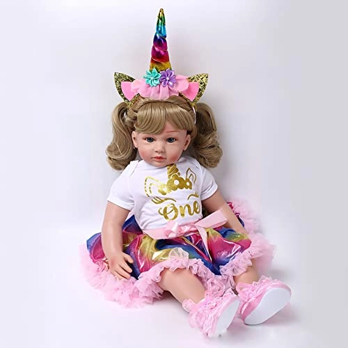 Rebirth Baby Doll - 48cm/58cm Silicone Limbs Cloth Body Panda Clothes Gift Set