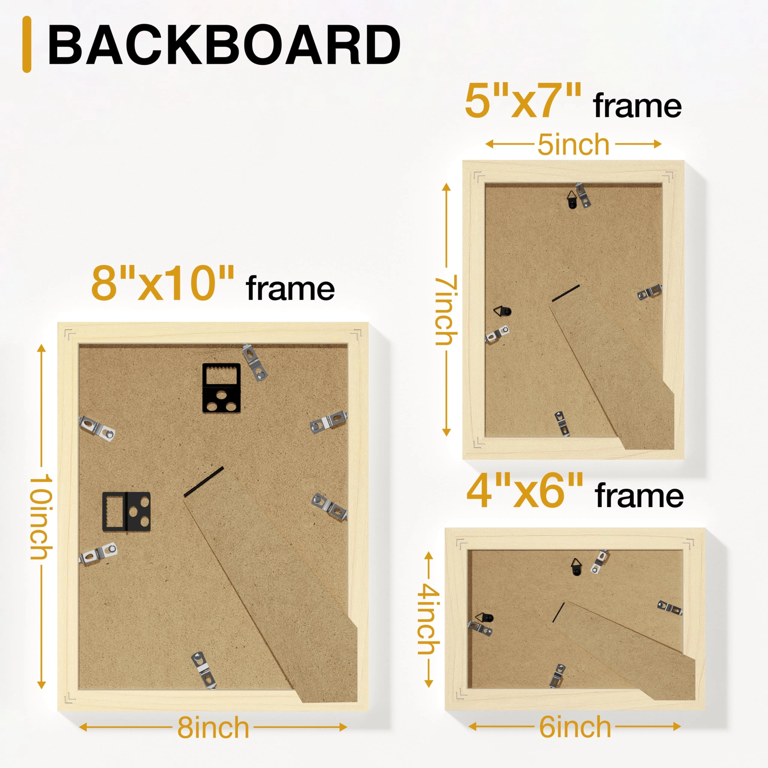 Picture Frames Set - 10 Pack Rustic Grey