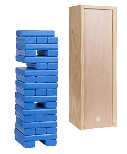 WE Games Tumble Tower - 54 pieces 12 inches Includes Storage Case