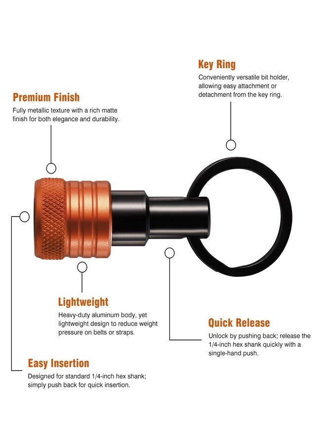 Bit Holder Key Chain - 1/4 inch Set