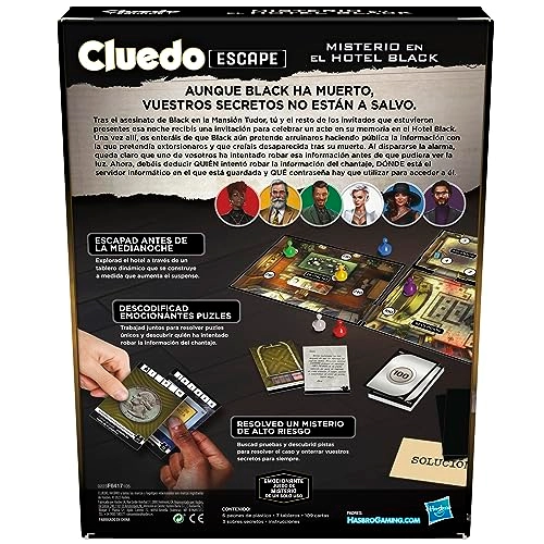 Cluedo Escape: Mystery in the Black Hotel (Spanish)