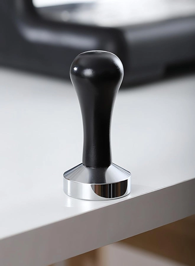 HymoConn Espresso Tamper - 51mm Solid Wood Stainless steel