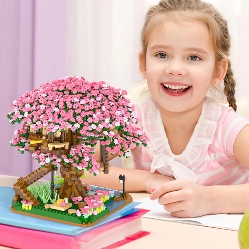 Cherry Blossom Tree Building Set - 2008pcs Floral