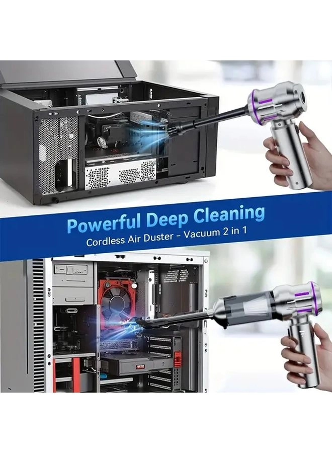 4-in-1 Wireless Handheld Vacuum Cleaner - 2000mAh